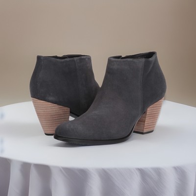 ECCO Womens Shape 55 Ankle Boot Hydromax Magnet Suede SIZE 9-9.5 NWT NWOB