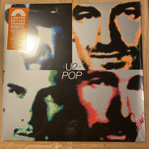 U2 : Pop Limited Edition 180g Orange Color Vinyl Remastered Double LP Record NEW