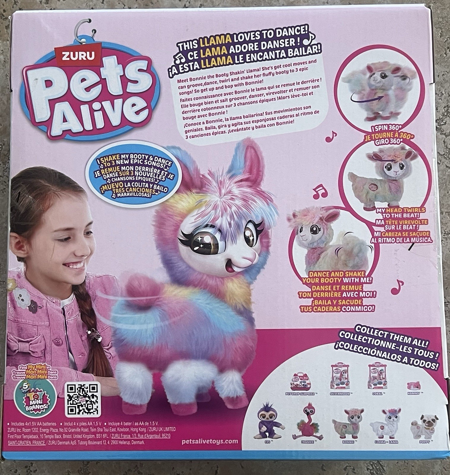  Pets Alive Bonnie The Booty Shakin' Llama Rainbow Toy PLUSH  (NEW IN BOX)