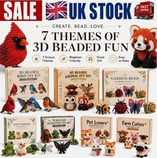 2026 Tiny 3D Beaded Animal DIY Kit, Cute Bird & Animal Beading Craft Set EasyDIY
