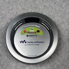 Sony D-EJ621 Walkman Portable CD Player Silver G-Protection Tested No Batt Cover