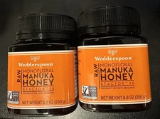 WEDDERSPOON NEW ZEALAND RAW MANUKA HONEY KFACTOR 16+ 8.8 Oz - Exp 2029 2x!