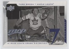 2008-09 Upper Deck MVP Magnificent 7s Turk Broda #M7-TB HOF 1m4
