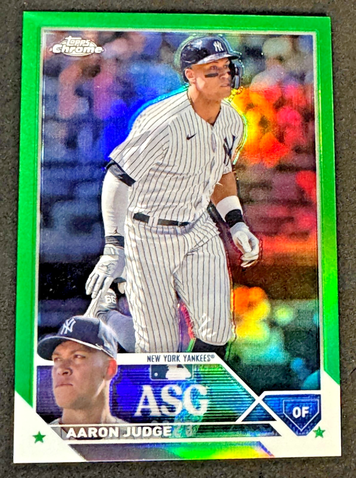 2023 Topps Chrome Update All Star Game Green Refractors AARON JUDGE /99 #ASGC2