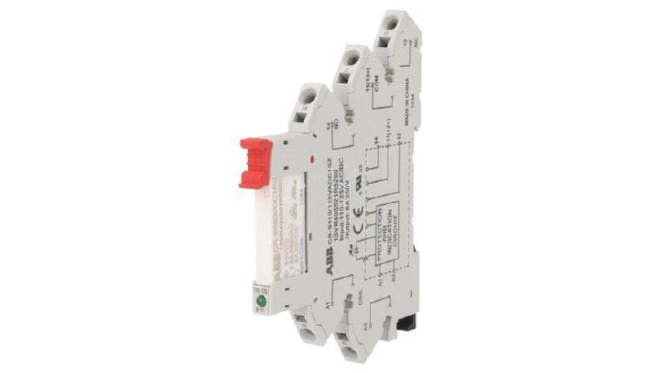 CR-S110VADC1CRGZ Interface Relay, SPDT, Coil Voltage: 110VAC, 110VDC, CR- /T2UK