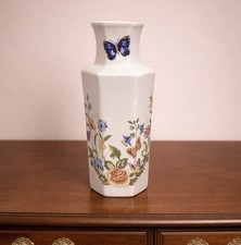 Aynsley Cottage Garden Vase - Flowers & Butterflies - Fine English Bone China
