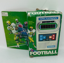 RARE 1977 VTG MATTEL Football Electronic Handheld Video Game WORKS BOX