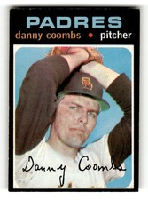 1971 O-Pee-Chee San Diego Padres Danny Coombs #126 VGEX NO CREASES