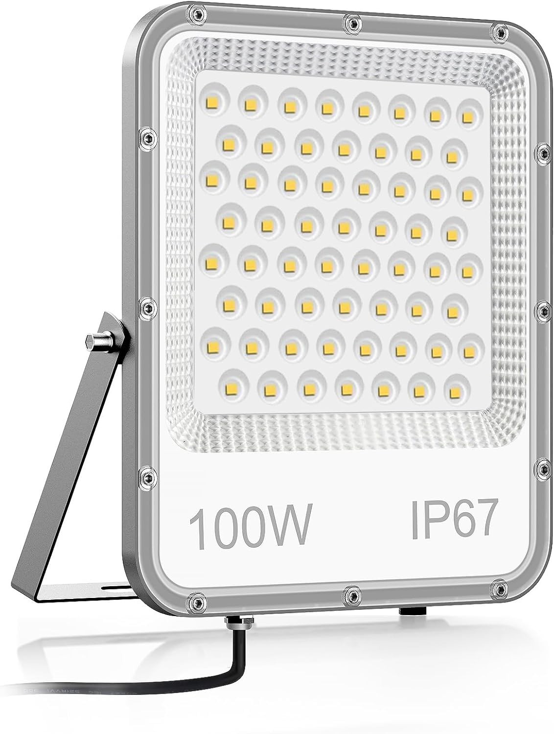 Projecteur extérieur LED 100W 10000LM éclairage de sécurité blanc froid 6500K
