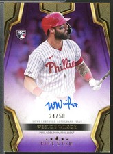 Weston Wilson Rookie Card 2024 Topps Five Star Autographs Purple /50 #FSAWW 