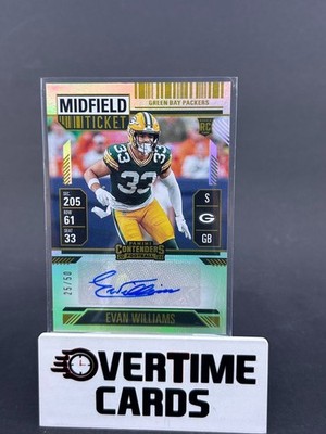2024 Panini Contenders - Rookie Ticket Evan Williams #241 Midfield Ticket /50