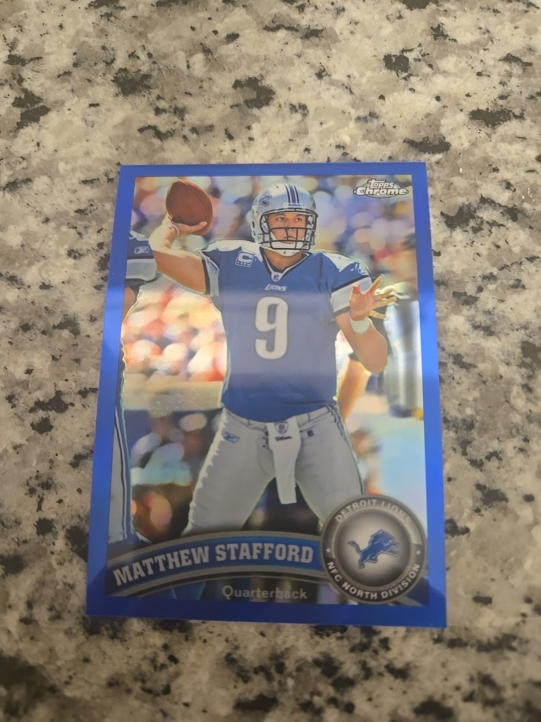MATTHEW STAFFORD 2011 TOPPS CHROME BLUE REFRACTOR LIONS-RAMS SERIAL #175/199 HOT