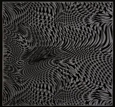 Mugler x H&M Silk Blend Scarf Star Swirling Black One Size