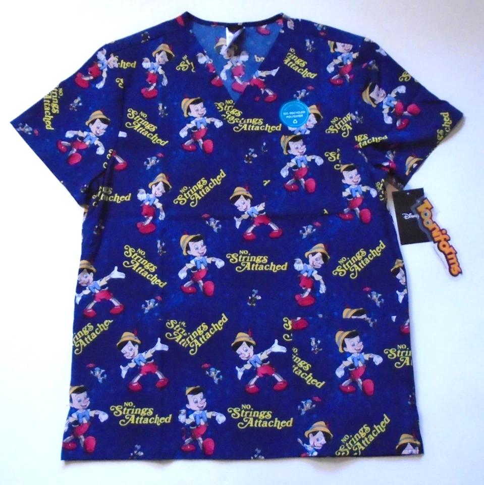 Nuevo con etiquetas Exfoliantes Disney Pinnochio Cuello en V Sin Cuerdas Poliéster Spandex Para Hombres S Foto 2 de 4