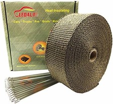 2" x 50ft Titanium Exhaust Heat Wrap Roll