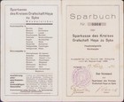 World War II 1944 German Original Handwritten Bank Saving Book Reichsmark — photo 2