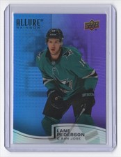 2021-22 Upper Deck Allure Rainbow Blue-Purple Lane Pederson 176/199 San Jose