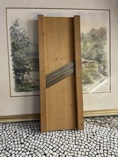 Antyczna stara tarka kuchenna struga krautowa drewno około 1900 roku 