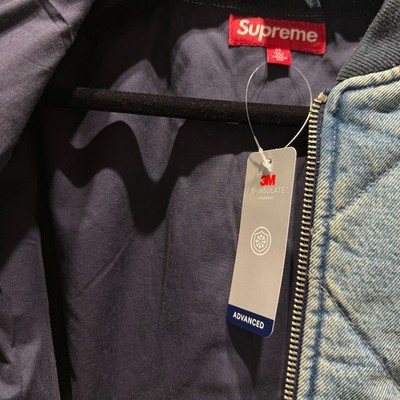 Supreme Zip Off Sleeve Quilted Bomber Jacket Denim - 25FW # | eBay