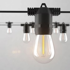 Alitade S14 LED Outdoor String Lights 27 ft Shatterproof IP65 10 Bulbs