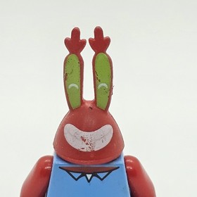 LEGO Mr. Krabs Minifigure BOB023 - 2009 Krusty Krab Set 3833 - Rare Grin Variant