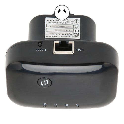 AU Plug WIFI Extender 360° Wireless Coverage 300Mbp 2.4Ghz LAN Port 2 Modes NEW - Afbeelding 4 van 12