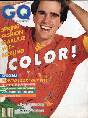 GQ MAGAZINE MAY 1980 COLOR! DAVID WHITE PARIS 1980 RENAULD WHITE JOHN SHEA