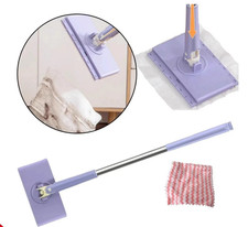 Hands Free Flat Mop Mini Floor Cleaner with 360° Swivel Head 90cm