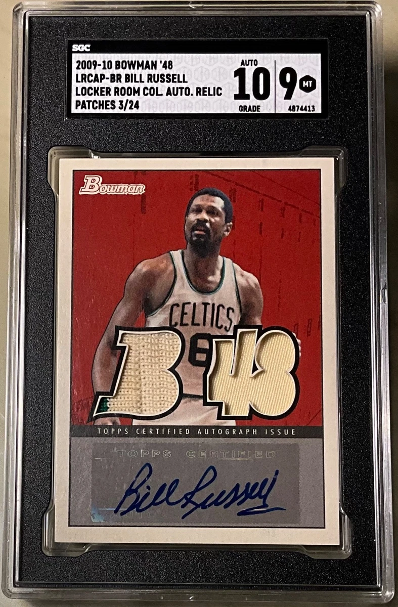 Topps Bill Russell 篮球亲笔签名体育交易卡和配件| eBay