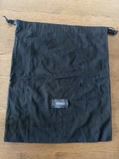 Authentic Versace Dust Bag Black Drawstring Shoe/Bag Storage Pouch Large 14x17