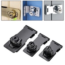 Locking Hasp and Staple with Keys Padlock 2.5/3/4 Inch Cupboard Shed Garage Lock