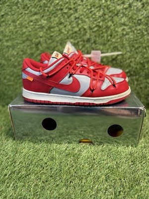 Size 8 - Nike Dunk Low x OFF-WHITE University Red
