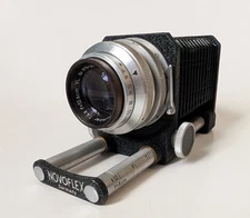 Vintage Novoflex Bellows Camera Attachment Steinheil Munchen 105mm 1:4.5 Lens 