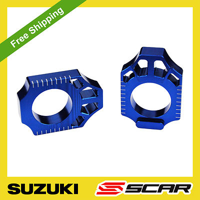 ACHSKLÖTZE SUZUKI RMZ RMX 125 250 450 RM-Z RM-Z250 RM-Z450 BLAU SCAR