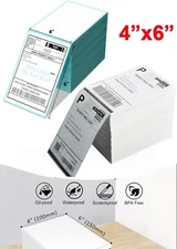 Fanfold 4" x 6" Direct Thermal Shipping Barcode Certified UPS Labels 500 - 2000