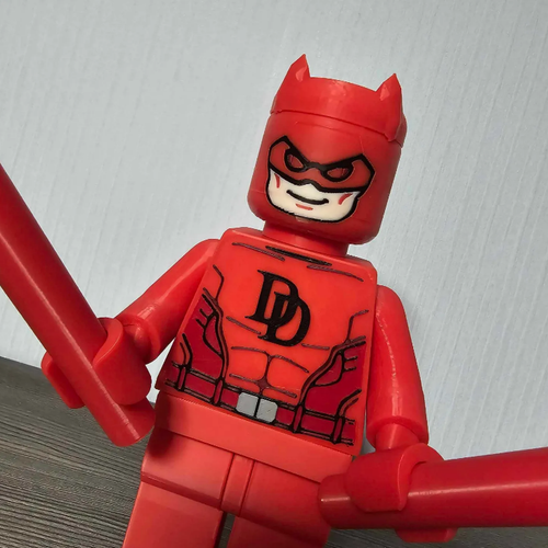 3D PRINTED - 9" MARVEL DAREDEVIL - Picture 3 of 4