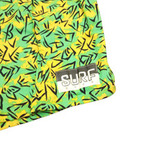 Vintage Surf Gear Swim Shorts Mens Size Medium 80s All Over Abstract Made In USA