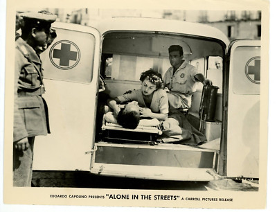 Vintage 8x10 Photo Alone in the Streets 1956 film Carlo Tamberlani Brunella Bovo