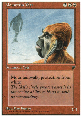Magic the Gathering MTG Mountain Yeti (53) Chronicles   NM