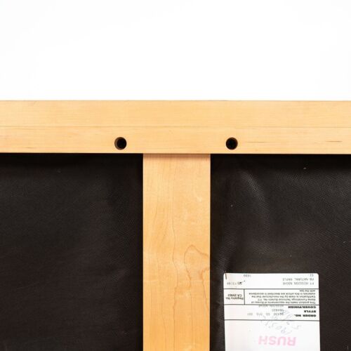 1995 Brian Kane Metropolitan Furniture 2-Seat Mission Bench Maple Black Leather - Picture 2 of 12