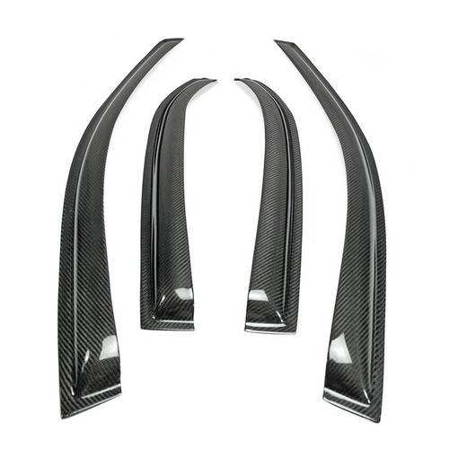 For Mitsubishi Evolution EVO 7 8 9 Carbon Fiber Rain Wind Visor Deflector Cover - Picture 7 of 13