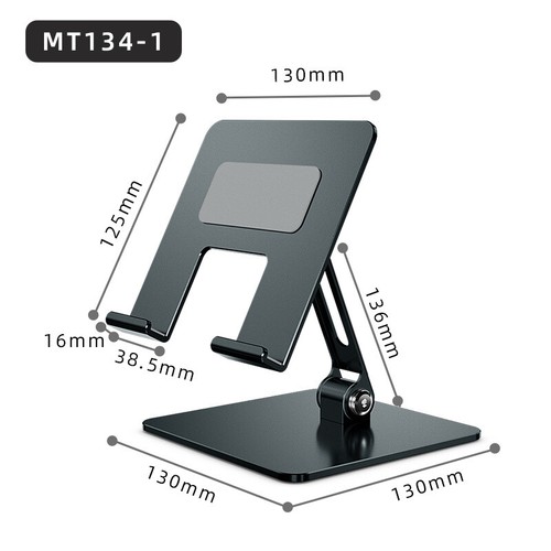 Universal Tablet Stand Aluminum Adjustable Holder Desktop Stand for Phone iPad - Picture 8 of 18