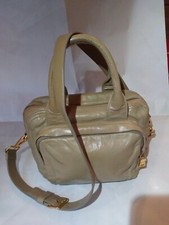 PRADA  Lrather Double Zipper Two-way Shoulder Handbag Purse