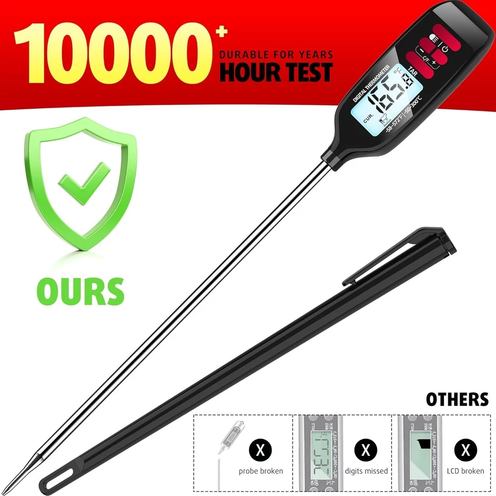 Meat Thermometer Digital, Food Thermometer for Cooking, Instant Read Thermome...