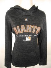 Beautiful Women's Small Majestic Mlb Giants Black Long Sleeve Hoodie Jacket