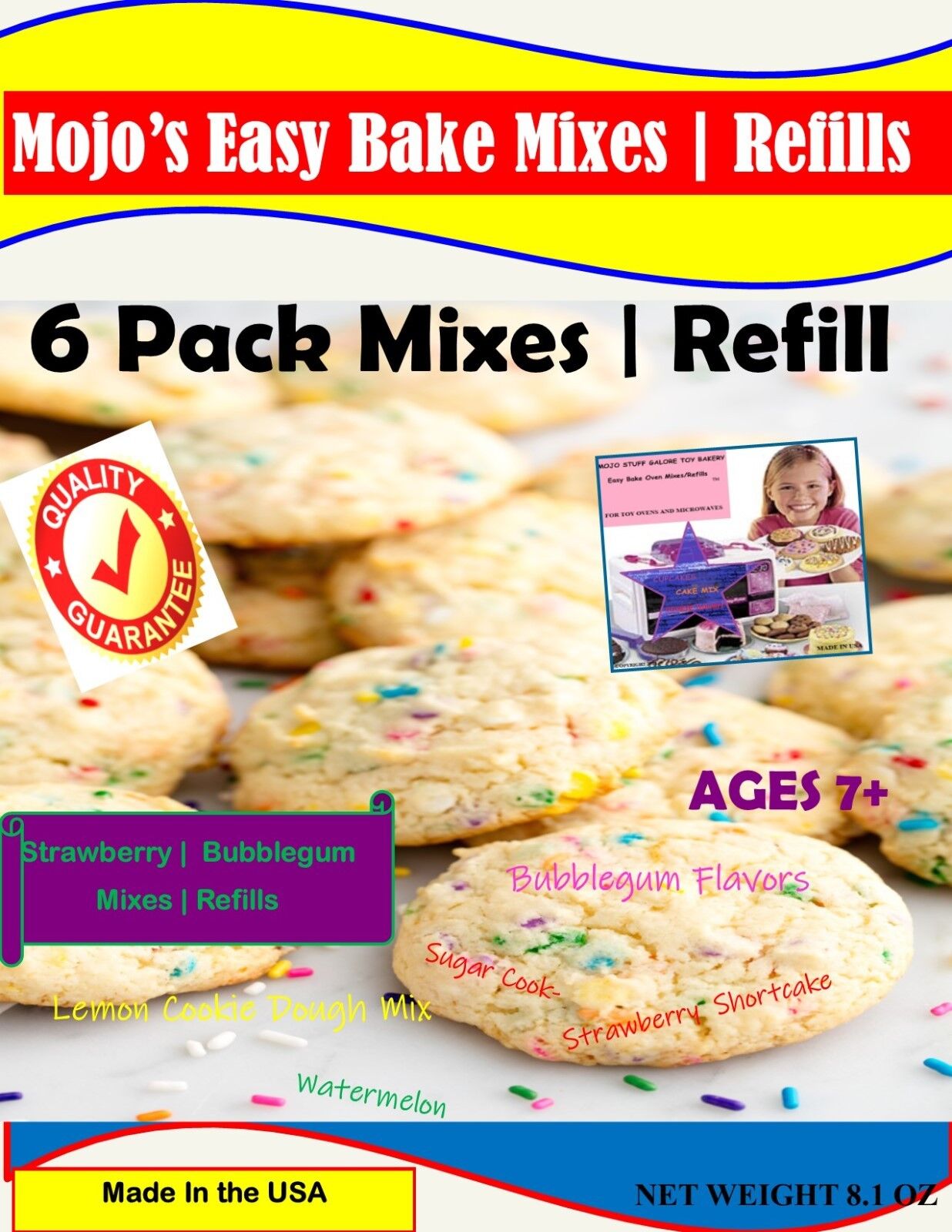 Mojo's Easy To Bake Industry No. 1 Oven Mixes Bundle EZ Ov 6 Refill 2021 model