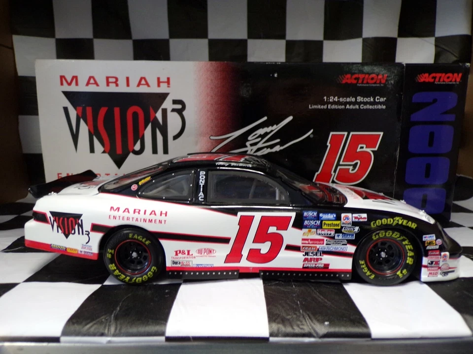2000 Tony Stewart #15 Vision3 '96' Pontiac 'Mariah' 1:24 Scala Action 100637 - Immagine 2 di 4