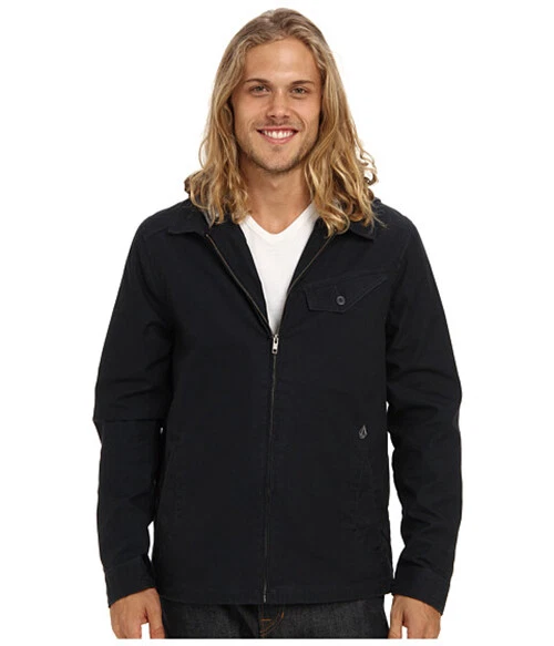 Volcom Bashi Hooded Jacket - Medium, Large, XL Available - Black - NEW WITH TAGS - product detail image 1