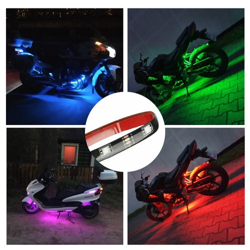 Motorrad Unterboden LED RGB Streifen Beleuchtung Atmosphäre Licht Leuchten - Afbeelding 5 van 12