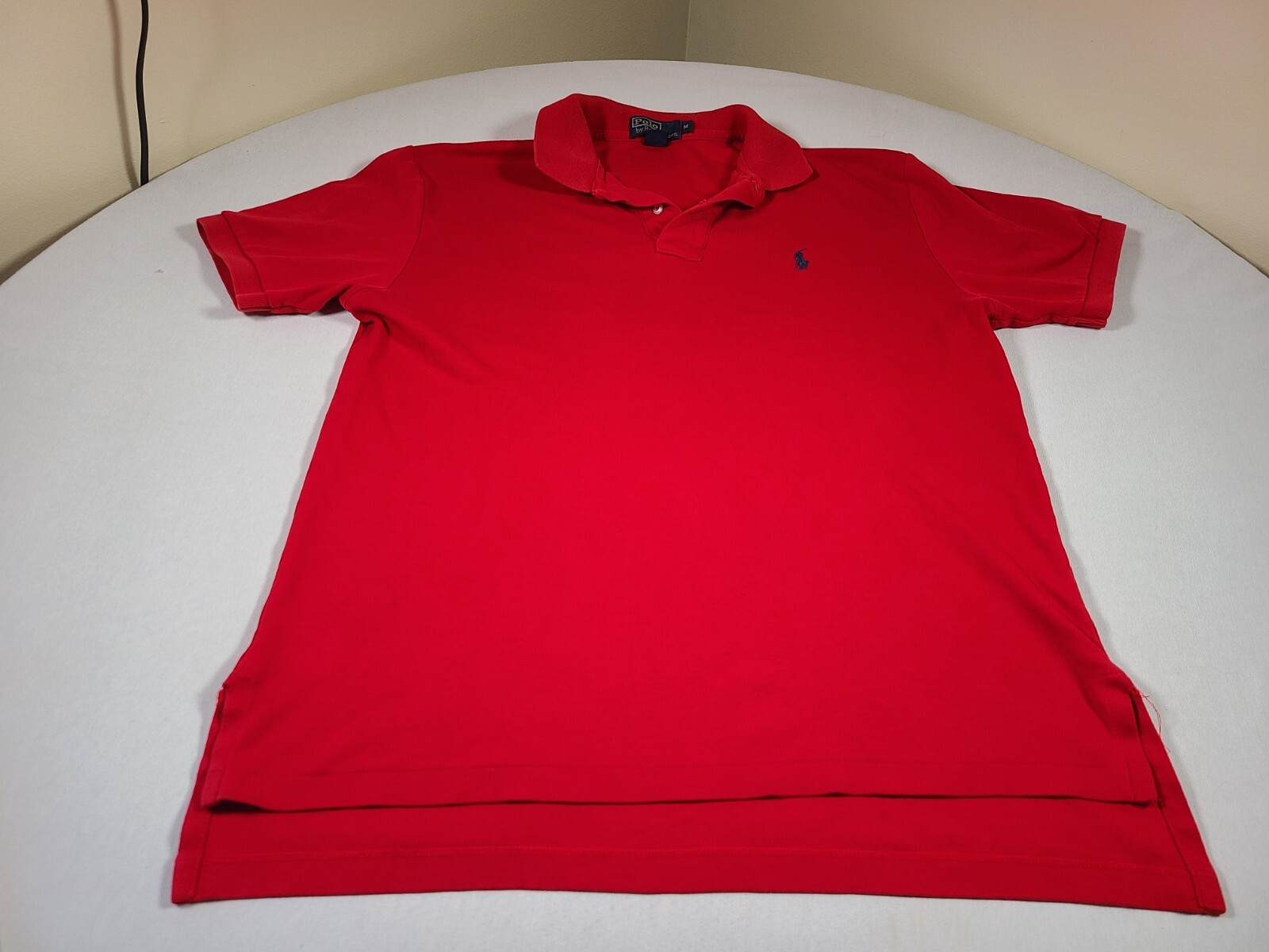 Polo Ralph Lauren vintage uomo media rossa blu pony logo classica anni 90 top